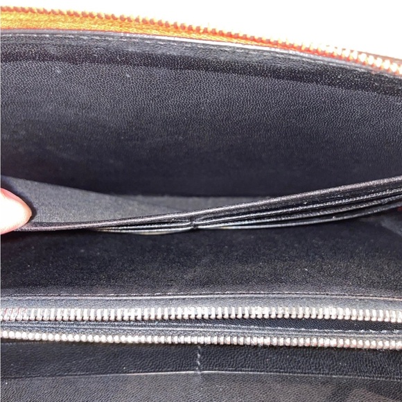 Celine Red Leather Zip Around Wallet - Picture 11 of 12